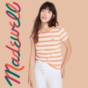Madewell Northside Vintage Stripe Tee Shirt Size XS